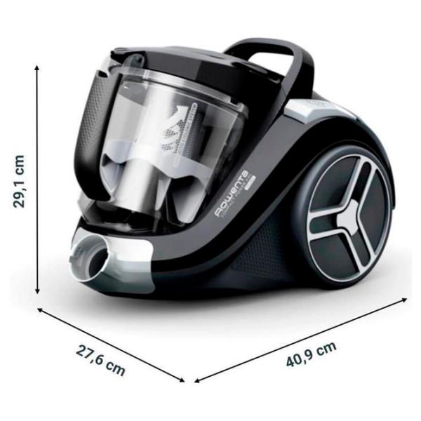 Пылесос Rowenta Compact Power XXL 900 Вт / Серый Черный photo 10
