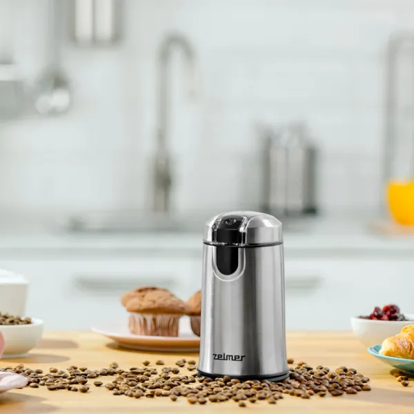 Râșniță de cafea ZELMER ZCG7425 Cuțit rotativ / 50 g / Silver photo 5