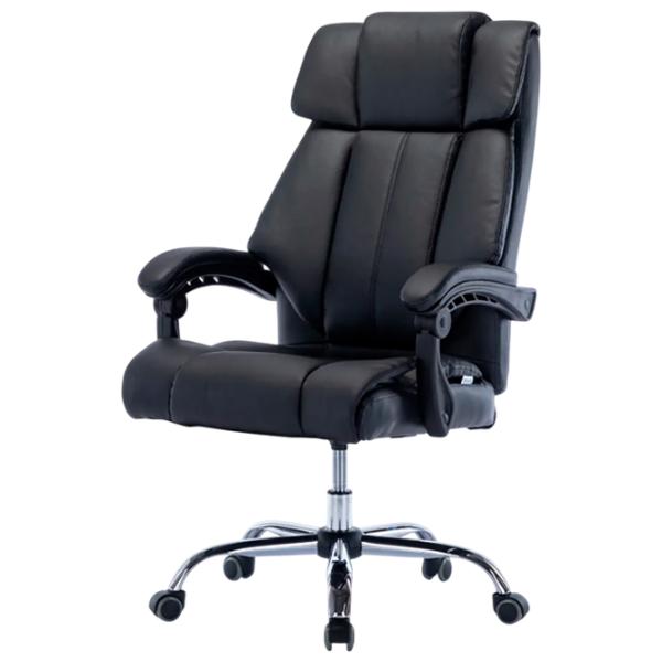 Fotoliu de birou Magnus MC 134-1 ECO Piele/ Black Silver photo 1