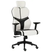 Fotoliu de birou Magnus MC 196 Textil/ Beige Black