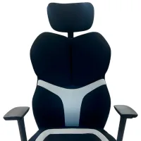 Fotoliu de birou Magnus MC 196 Textil/ Black Light Gray photo 4