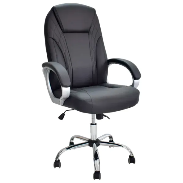 Fotoliu de birou Magnus MC 034 ECO Piele/ Black Silver photo 1