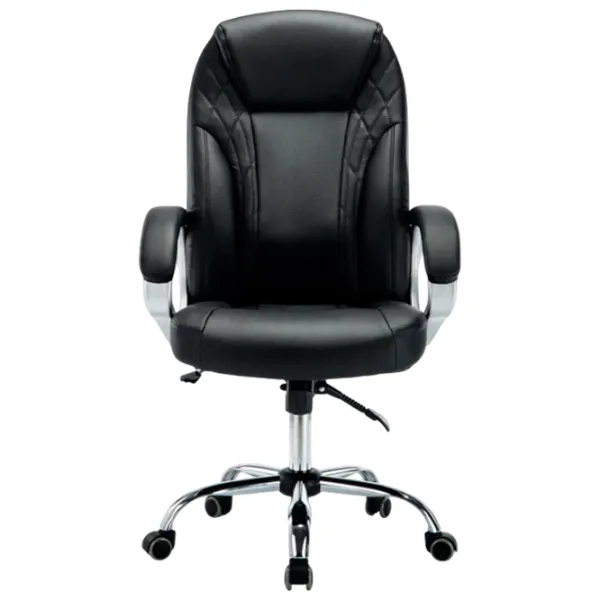Fotoliu de birou Magnus MC 034 ECO Piele/ Black Silver photo 3