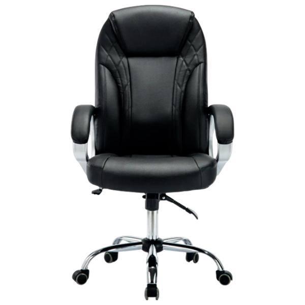 Fotoliu de birou Magnus MC 034 ECO Piele/ Black Silver photo 3