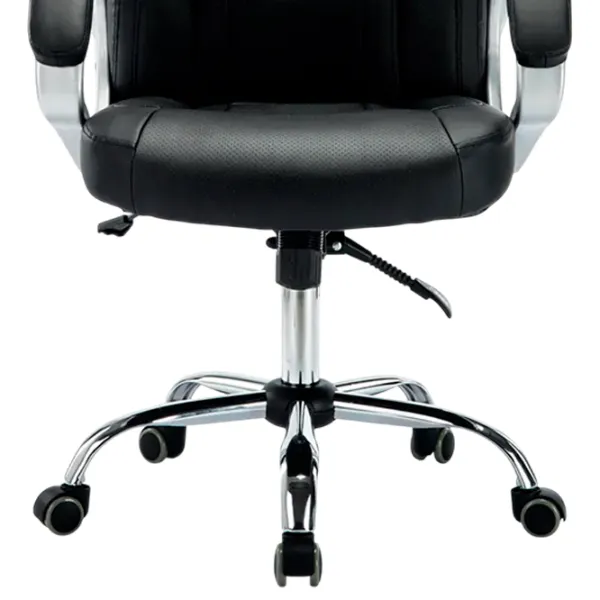 Fotoliu de birou Magnus MC 034 ECO Piele/ Black Silver photo 5