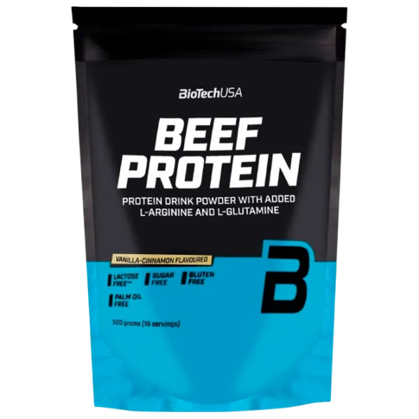 Proteină BioTechUSA Beef Protein vanila cinamon 500 g () praf / Scorţişoară photo 1