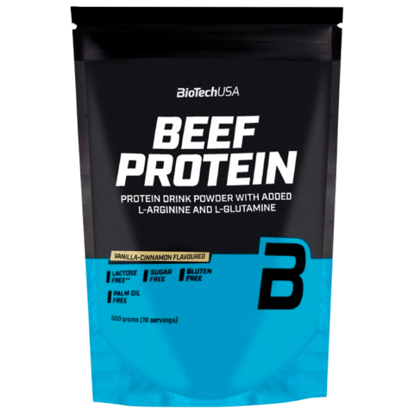 Proteină BioTechUSA Beef Protein vanila cinamon 500 g () praf / Scorţişoară photo 1