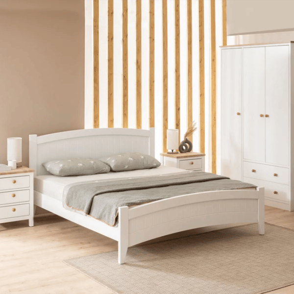 Кровать Trendy Karya 90 x 200 см / МДФ / Белый photo 5