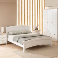 Кровать Trendy Karya 90 x 200 см / МДФ / Белый photo 5