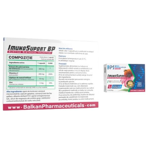 Vitamine și minerale Balkan Pharmaceuticals ImunoSuport 30 capsule photo 2