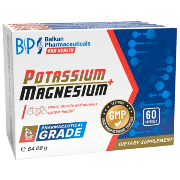 Vitamine și minerale Balkan Pharmaceuticals Potasium+Magnesium 60 photo 1