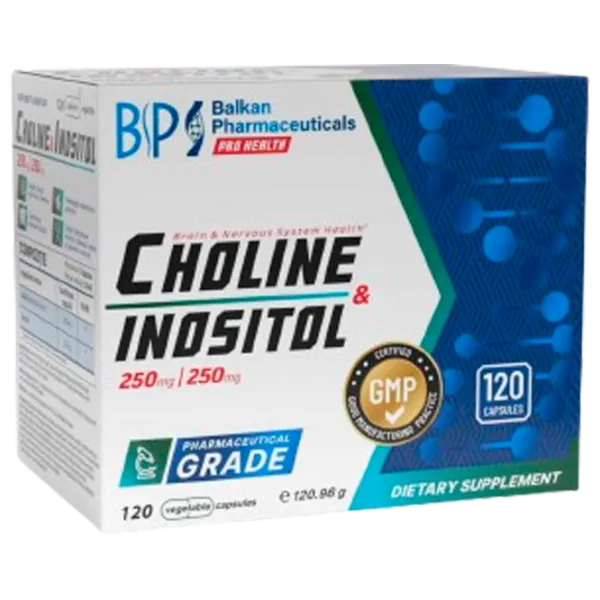 Vitamine și minerale Balkan Pharmaceuticals Choline & Inositol 120 photo 1