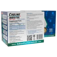 Vitamine și minerale Balkan Pharmaceuticals Choline & Inositol 120 photo 2