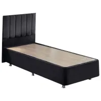 Pat Trendy Ela Single 100 x 200 cm / Oțel / Black