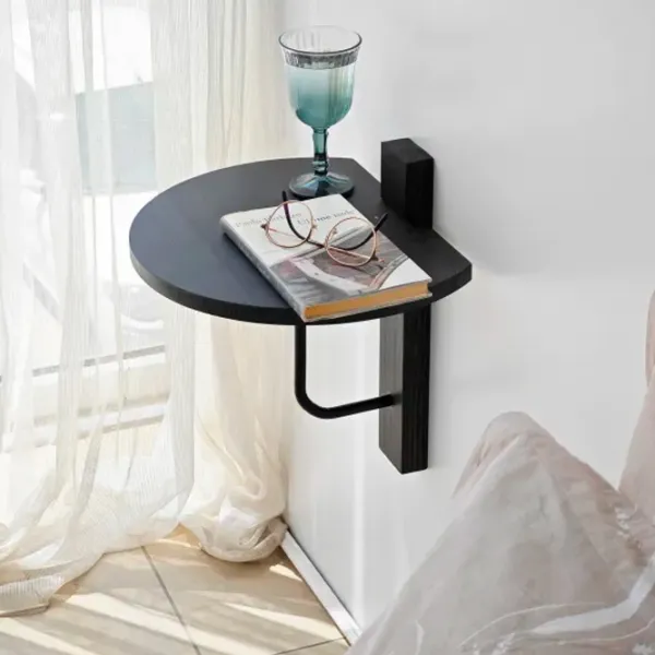 Raft Trendy Reve Masiv / Antracit Negru photo 2