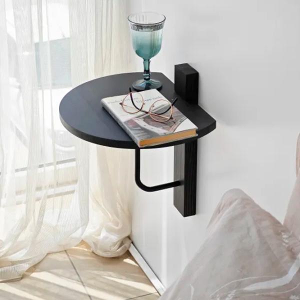 Raft Trendy Reve Masiv / Antracit Negru photo 2