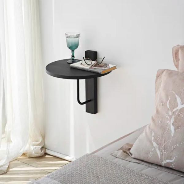 Raft Trendy Reve Masiv / Antracit Negru photo 4
