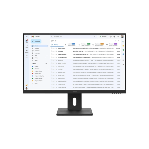 Monitor Lenovo E27-40 27" Full HD 100 Hz / 4 ms / Black photo 1