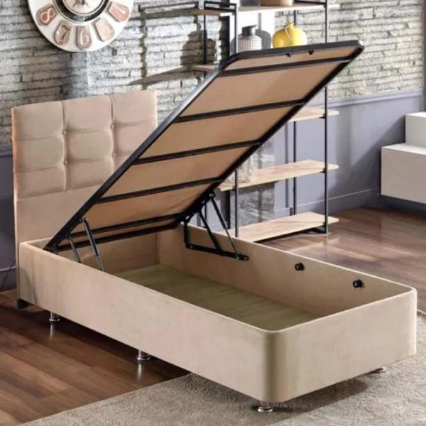 Кровать Trendy Polo 100 x 200 см / Сталь / Серый photo 3