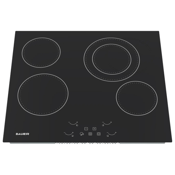 Plită încorporabilă cu inducție Bauer PR 6044ET-A3 Vitroceramică / Black photo 2