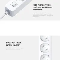 Prelungitor Xiaomi Power Strip 1.4 m White photo 5