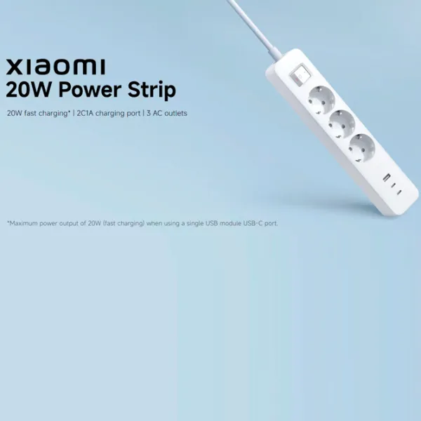 Удлинитель Xiaomi Power Strip 1.4 м Белый photo 7