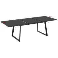 Masă de bucătărie extensibilă Magnus Lavinya MDF/ Senkron black photo 4