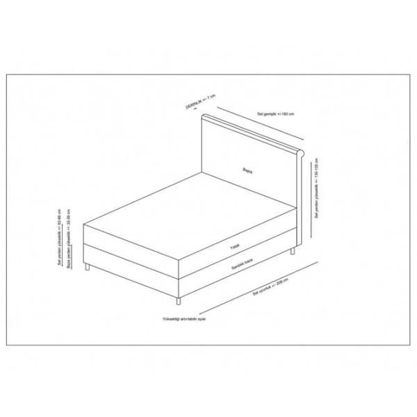 Pat Trendy Set Sonata v3 90 x 190 cm / DSP / Antracit photo 6