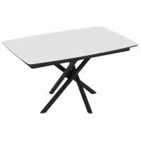 Masă de bucătărie extensibilă Magnus Katrin MDF/ Senkron white