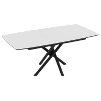 Masă de bucătărie extensibilă Magnus Katrin MDF/ Senkron white photo 4