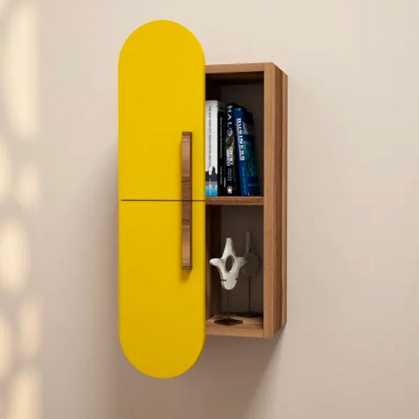 Полка Trendy Роза ЛДСП / Walnut Yellow photo 3