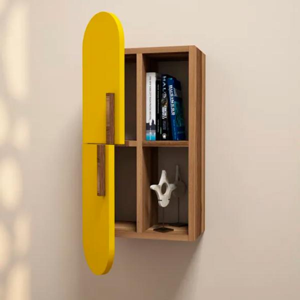 Полка Trendy Роза ЛДСП / Walnut Yellow photo 5