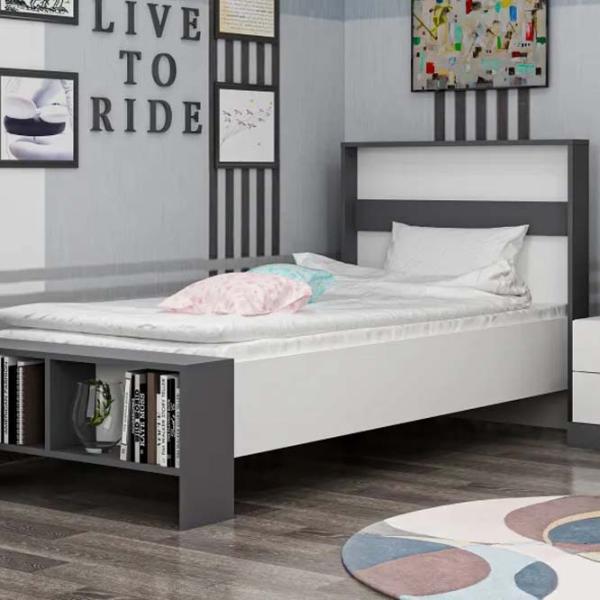 Кровать Trendy Life 90 x 190 см / ДСП меламин / Антрацит Белый photo 4