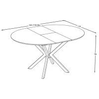Masă de bucătărie extensibilă Magnus Diano MDF/ Laguna photo 4
