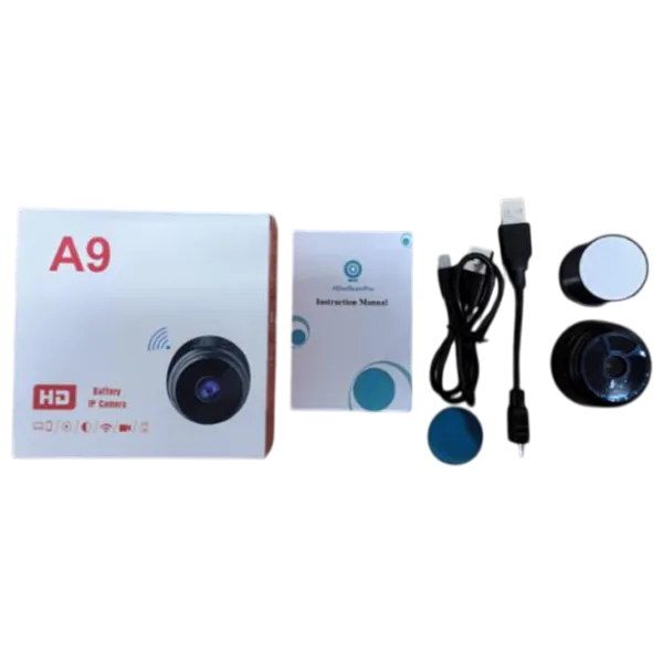 Камера видеонаблюдения AISEE mini A9 Беспроводные/ Черный photo 6