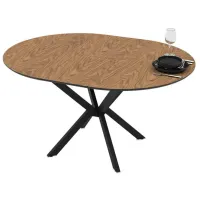 Masă de bucătărie extensibilă Magnus Diano MDF/ Brown photo 5