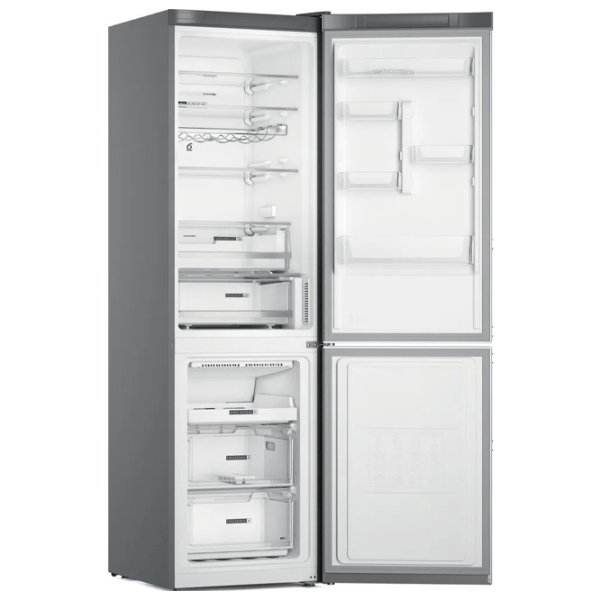Frigider Whirlpool W7X 93T OX H cu congelator jos 367 l / 202.7 cm / Silver photo 3