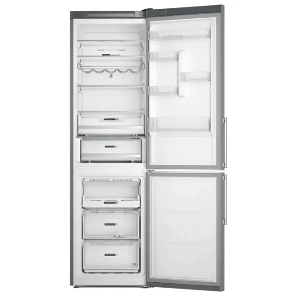 Frigider Whirlpool W7X 93T OX H cu congelator jos 367 l / 202.7 cm / Silver photo 4
