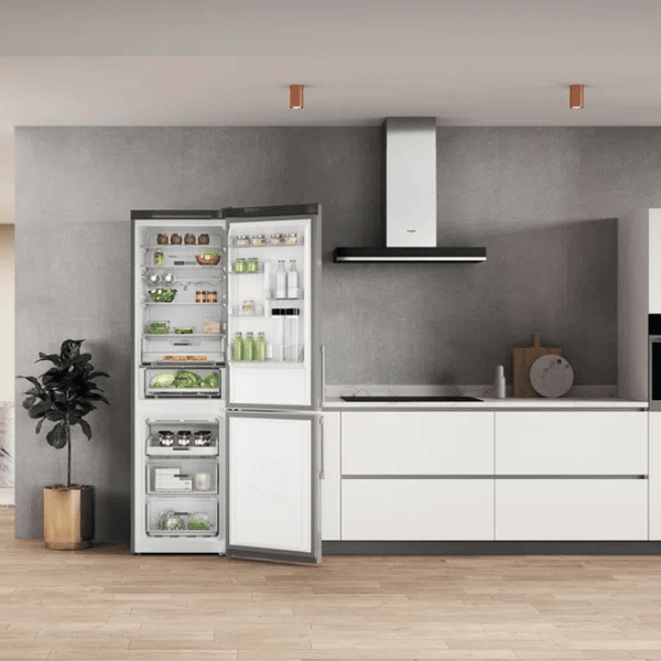 Frigider Whirlpool W7X 93T OX H cu congelator jos 367 l / 202.7 cm / Silver photo 6