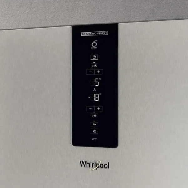 Frigider Whirlpool W7X 93T OX H cu congelator jos 367 l / 202.7 cm / Silver photo 11