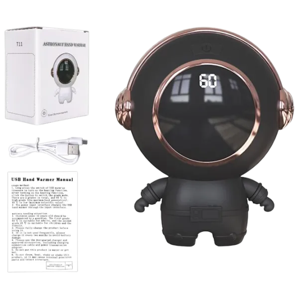 Încălzitor de mâini Generic T11 Astronaut 10 W / Plastic / Black photo 2
