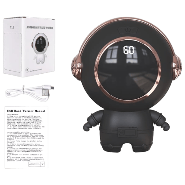 Încălzitor de mâini Generic T11 Astronaut 10 W / Plastic / Black photo 2