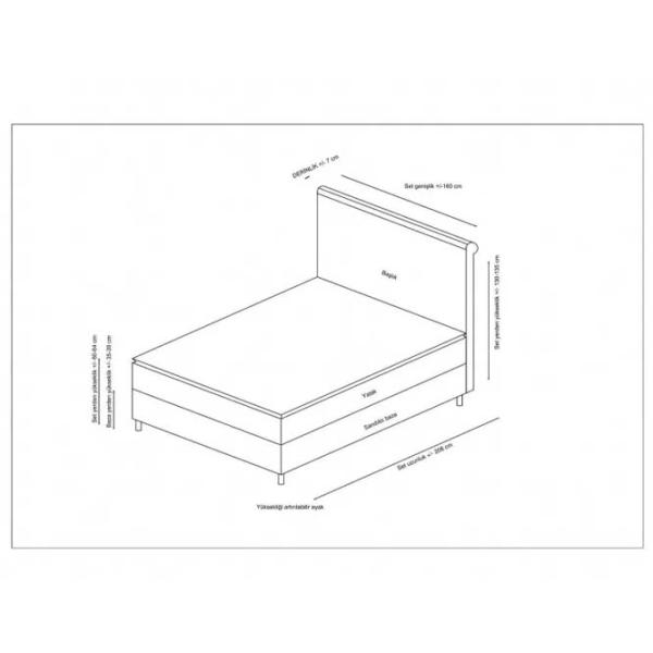 Pat Trendy Set Sonata v2 120 x 200 cm / DSP / Antracit photo 5