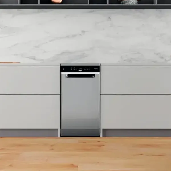 Mașină de spălat vase Whirlpool WSBO 3O34 PF X Îngustă / Inox photo 5