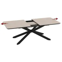 Masă de bucătărie extensibilă Magnus Mona MDF/ Anemon photo 2