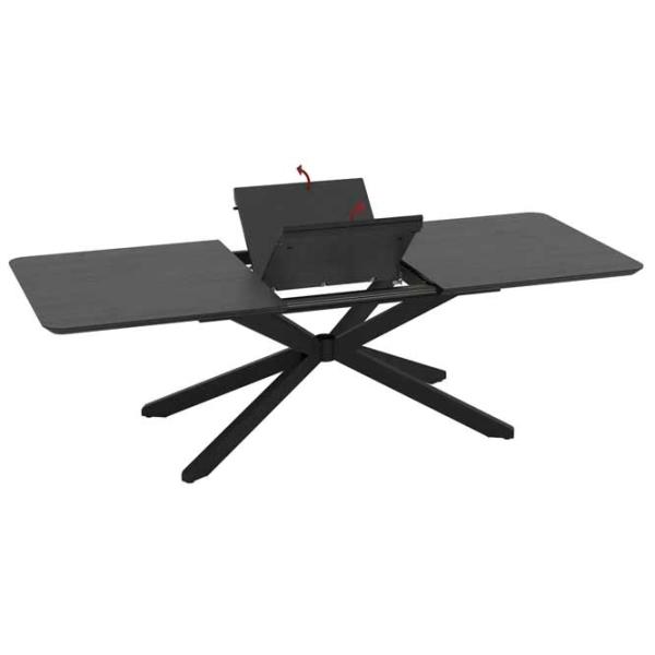 Masă de bucătărie extensibilă Magnus Mona MDF/ Senkron black photo 2