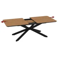 Masă de bucătărie extensibilă Magnus Mona MDF/ Brown photo 2