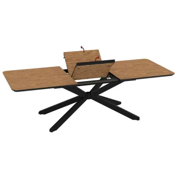 Masă de bucătărie extensibilă Magnus Mona MDF/ Brown photo 3