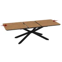 Masă de bucătărie extensibilă Magnus Mona MDF/ Brown photo 4