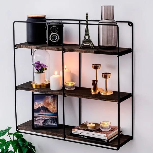 Полка Trendy Подсолнечники на цветном Ель / Dark walnut photo 3